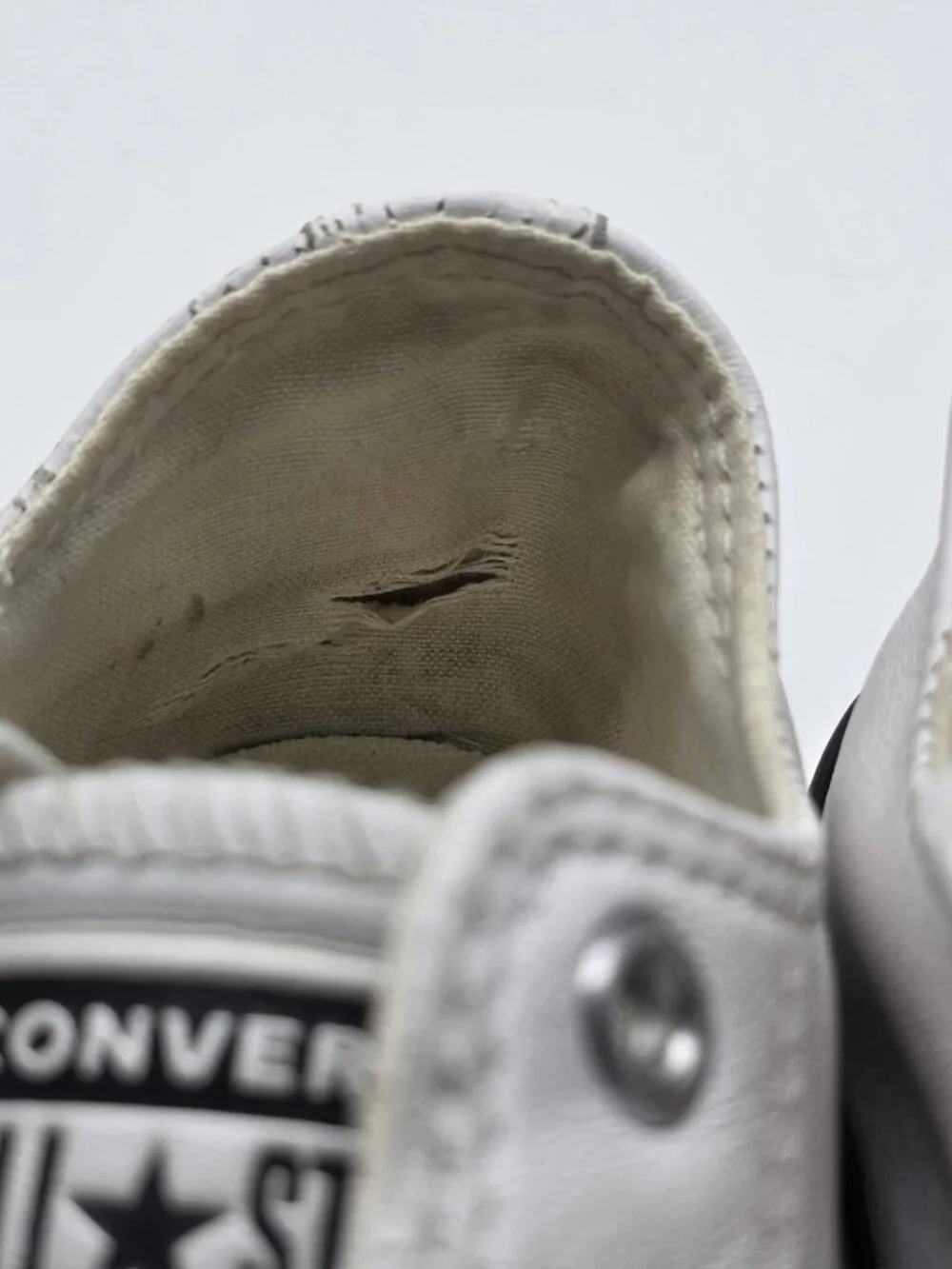 Converse All Star Shoes Kids Size 3 Platform Low Top Sneakers 669709C Damage
